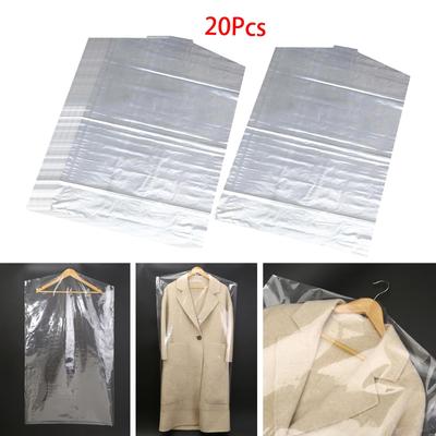 20 Clear Hanging Clothes Dustproof Organizer Dress Waterproof Garment Bags for Windbreaker Sweater