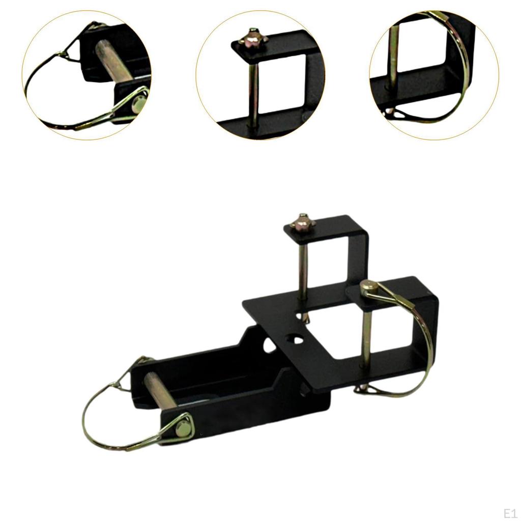 Garbage Can Coupler Receiver Trash Hitch Easy To Install Sturdy Universal 3 Removable Clips for