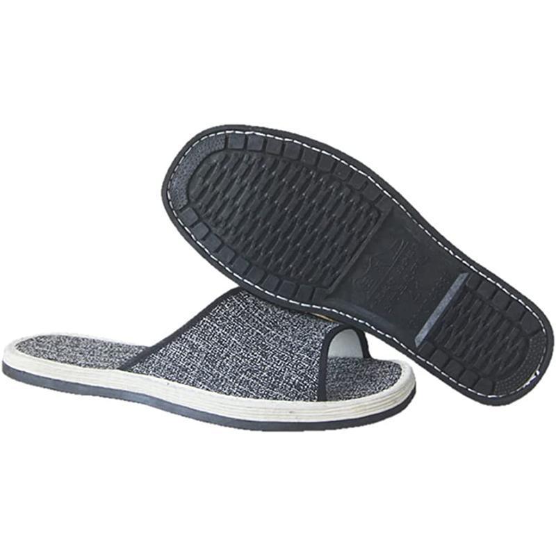 Slippers, indoor shoes, 1,000 layer soles, cow line soles, cloth shoes, open front, size, stylish, simple, washable, lightweight, anti-slip, soft,