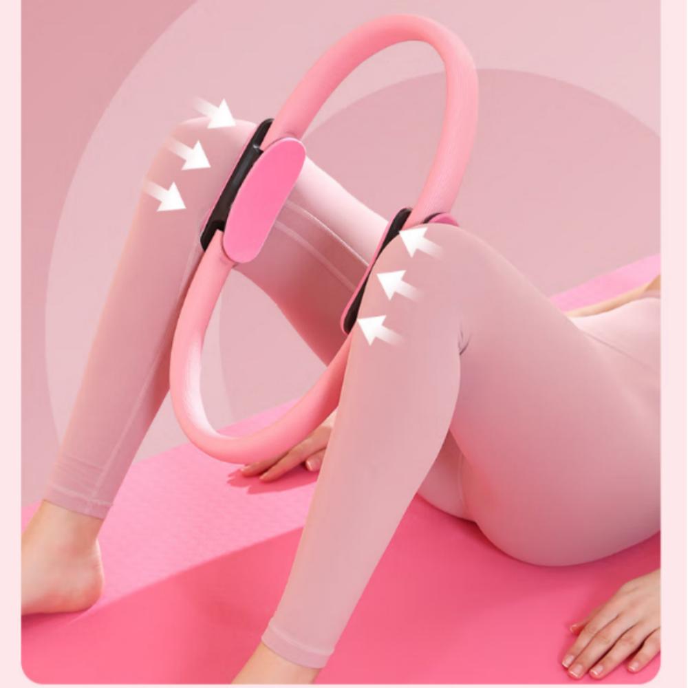 1pc Pilates Yoga Resistance Ring , Home Fitness Workout Accessory For Full Body Toning And Muscle Strengthening.