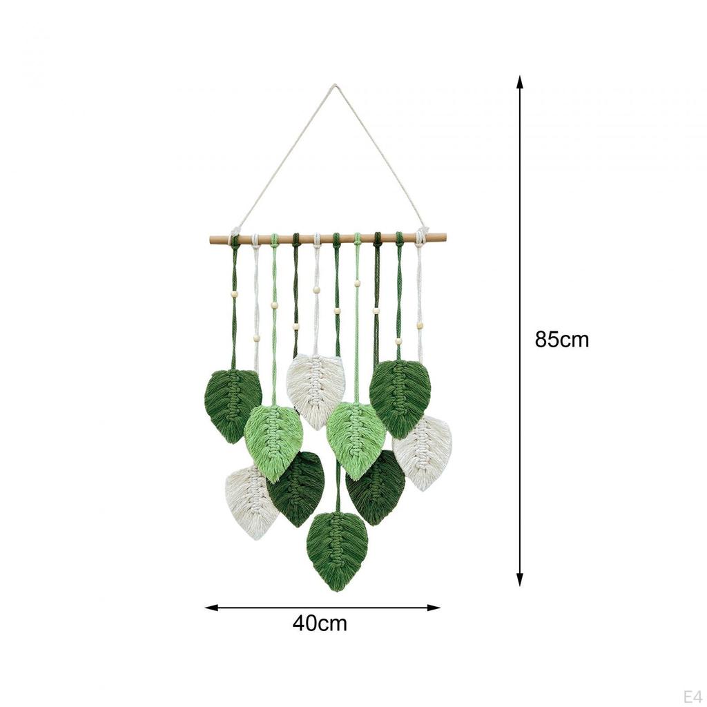 Boho Leaf Wall Tapestry Handcrafted Home Decor for Bedroom
