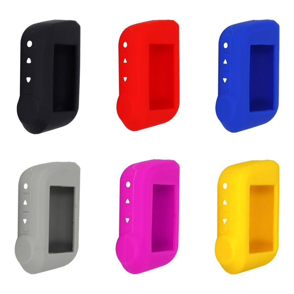 

Car Key Case Cover Shell Fob For Starline A93 Russian Version Two Way Car Alarm Silicone Protective Case for Car Keys 1 Pcs серый