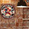Vintage Texaco Oil Metal Tin Sign Garage Wall Art Decor 7.8 Inch