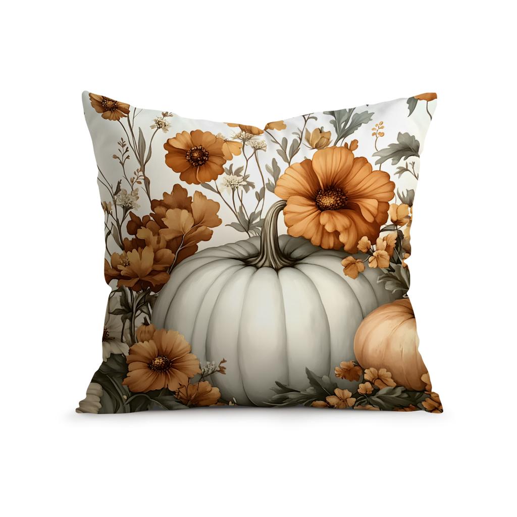 Thanksgiving Pumpkin Pillowcase Printed Polyester 45x45cm Throw Pillowcover Decorative Sofa Cushion Pillowslip Home Decor