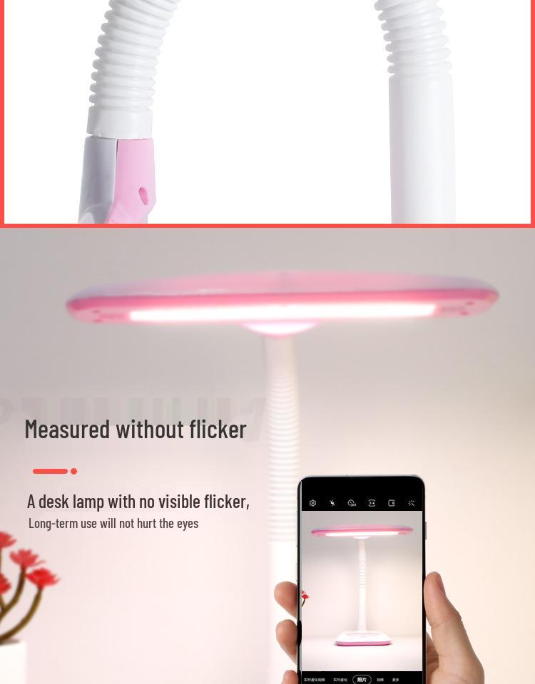 Cartoon LED Desk Lamp with Eye Protection for Kids - Plug-in Bedside Light for Reading and Writing