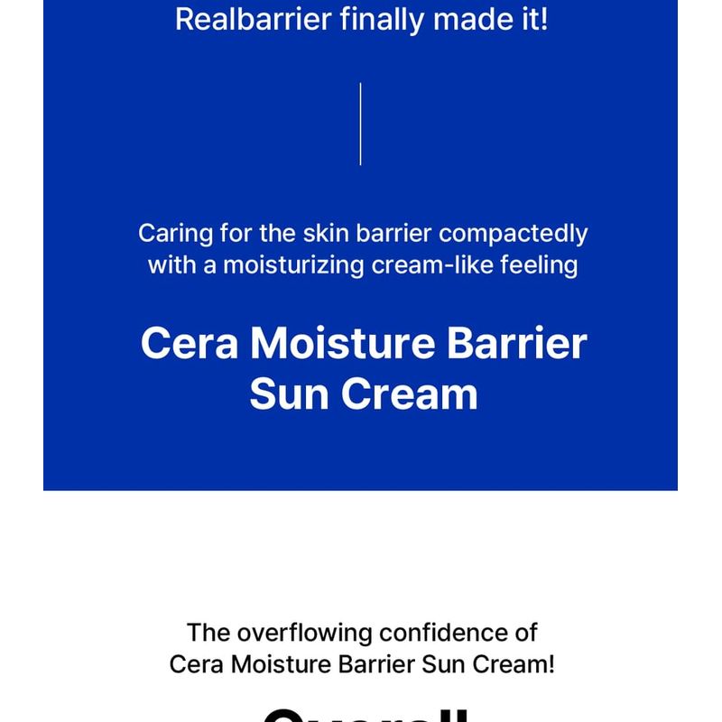 Realbarrier - Cera Feuchtigkeitsbarriere Sonnencreme