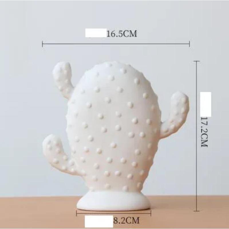 Nordic Simple Ceramic Plant Cactus Ornaments Crafts Art Home Livingroom Table Accessories Office Desktop Figurines Decoration