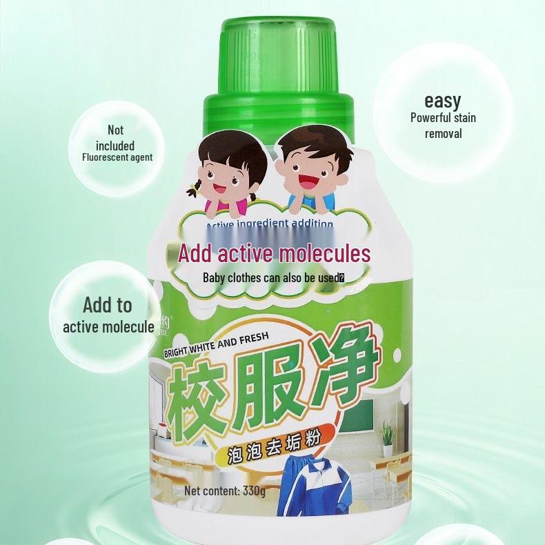 Authentic School Uniform Cleaner: Salt Bubble Stain Remover & Whitener