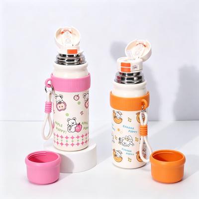 Water Bottle Cartoon Bouncing Thermos Cup Outdoor Rope Sports Kettle Water Cup