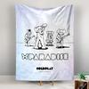 Vertical Tapestry Coldplay Paradise Cartoon Elephants Band Line Art Pastel Wall Hanging Tapestry Home Decor Gift