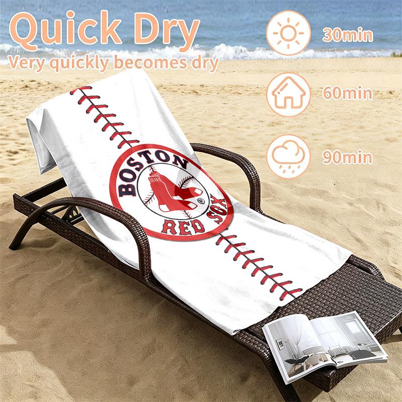 Boston Red Sox Beach towels also serve as bath towels summer essential a musthave for the outdoors the beach and the pool
