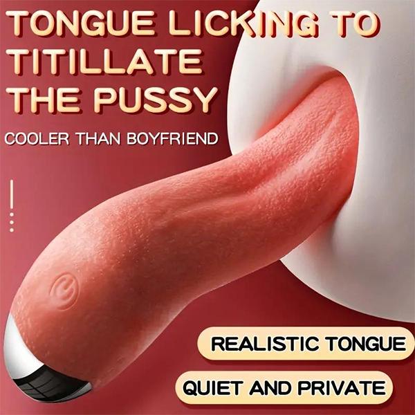 10 Modi Realistisk Tungeslikking Kraftig Stimulator Vibrator G Spot Klitoral Stimulering Brystvorter Onani Voksen Sexleketøy For Kvinner Par