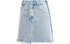 Originals Kseniaschnaider Ausgefranste Jeans-Kurzröcke Damen Hellgrau-Blau IU2509
