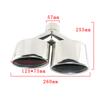 1 PCS Car Muffler Exhaust Tips Y Type Oval Dual Exhaust Tip for W204 C-class Modifiy C63