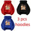 Fashion Kawaii Capybara Bow with Flower Kids Hooded Children's Sweatshirt Cute Hoody for Boys Girls Casual Hoodies Kids Clothing Top