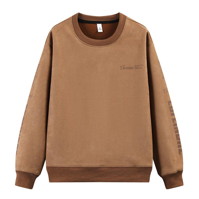 

Мужская толстовка весна и осень новый модный бренд мужской корейский стиль модный тренд молодежный круглый вырез свободный повседневный свитшот для мужчин 4XL