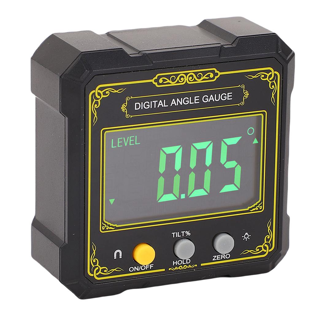 Digital Inclinometer Backlit LCD Screen Magnetic Base IP65 Electronic Level Angle Finder for Woodworking Table Saw