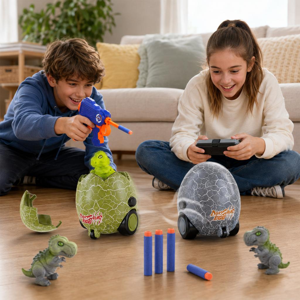 2.4 Remote Control Dinosaur Egg Car Toy for Kids Boys Girls Vehicle
