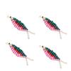 4pcs/set Cute Earring Accessories 3D Fish Shaped Colorful Jewelry Making Material Cartoon Handmade Craft Beads Diy Charms
