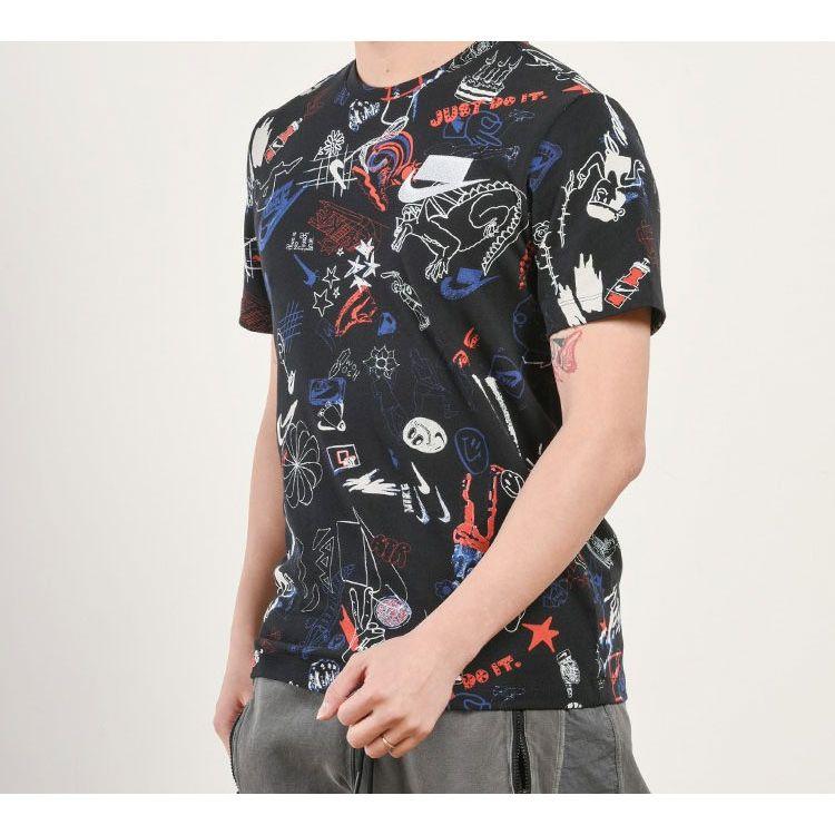 Nike Sport Pack Graffiti Short Sleeve T-Shirt Men Tops Black CK3013-010