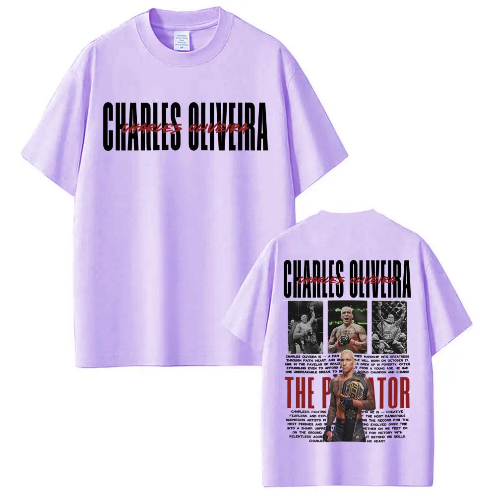 Limitiertes Do Bronx Charles Oliveira Retro Grafik T-Shirt Unisex Kleidung 100% Baumwolle Übergroße T-Shirts Modetrend Cooles T-Shirt