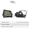 2Pcs Led Rearview Mirror Downlights Suitable For S60 S80 V50 V70 Xc70 And Xc90 Cars
