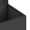 Outdoor Storage Box Black 80 X 50.5 X 50 Cm Steel