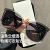 New transparent gray sunglasses for women's advanced sense of polarized light and UV protection, special sunglasses for driving, sunscreen