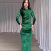 Spring and Autumn Women's Dress Slim Sexy Waist Irregular Dresses Long Dresses