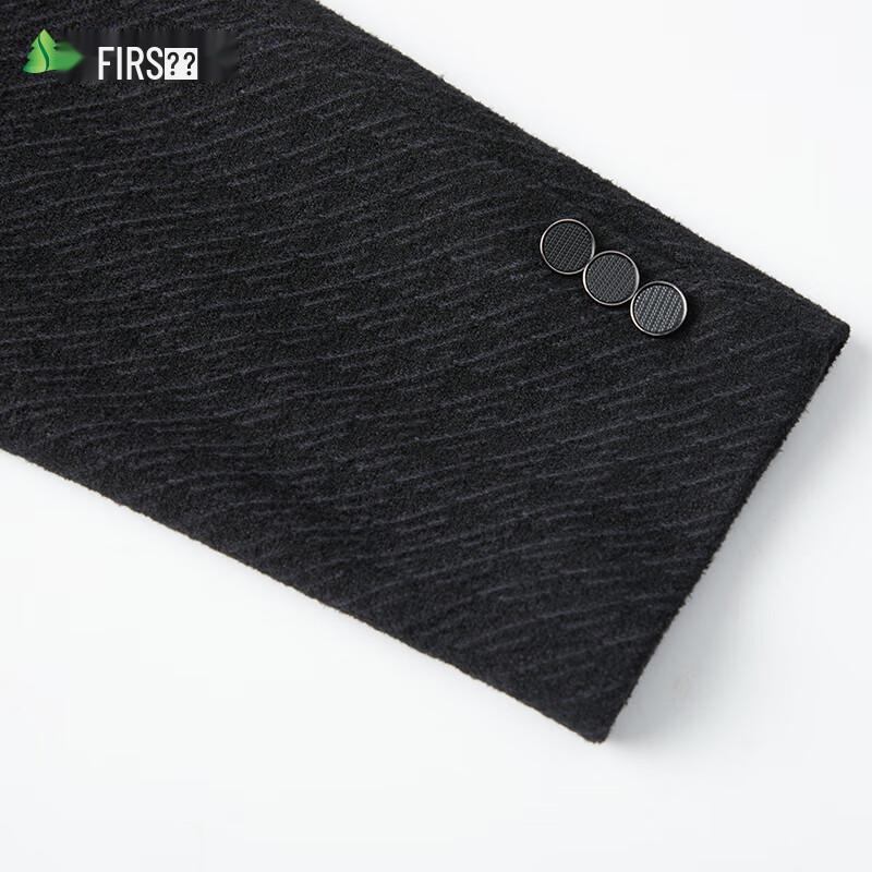Shanshan Men's Lamb Wool Blend Business Casual Blazer