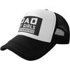 Dad Outnumbered Girls Trucker Hat Polyester Mesh Baseball Snapback Cap for Adult
