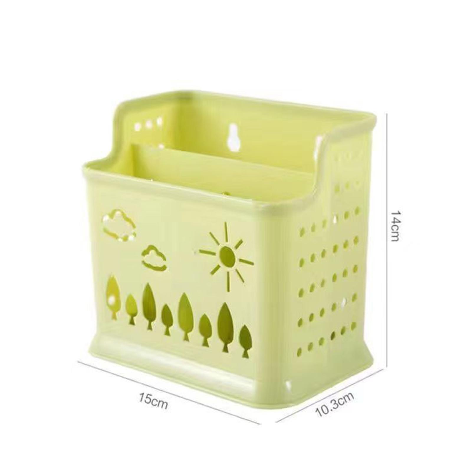 

Пластиковый держатель для палочек для еды, бытовой держатель для палочек для еды, подходящий для кухонных столовых приборов, держатель для слива, принадлежности для хранения ложек зелёный