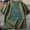 You're Weird I'll Keep You T Shirt Funny Raccoon T-Shirt Vintage Cotton Short Sleeve Loose Tshirt Men Women Graphic Tees Clothes