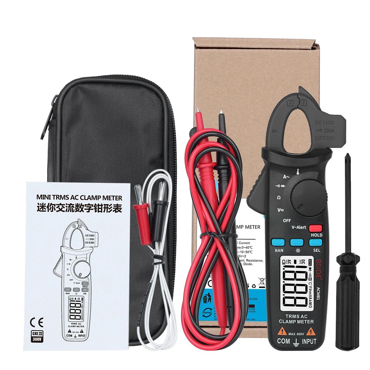 

ACM81 ACM91 Digital Clamp Meter 1mA High-Precision Ammeter Pliers True RMS DC AC Current Car Repair Electrical Temp Tester