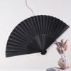 1Pc Black Hand Fan Vintage Folding Fans Wedding Party Favor Supplies Chinese Hand Fan Classical Dance Fan Craft Fan Lightweight