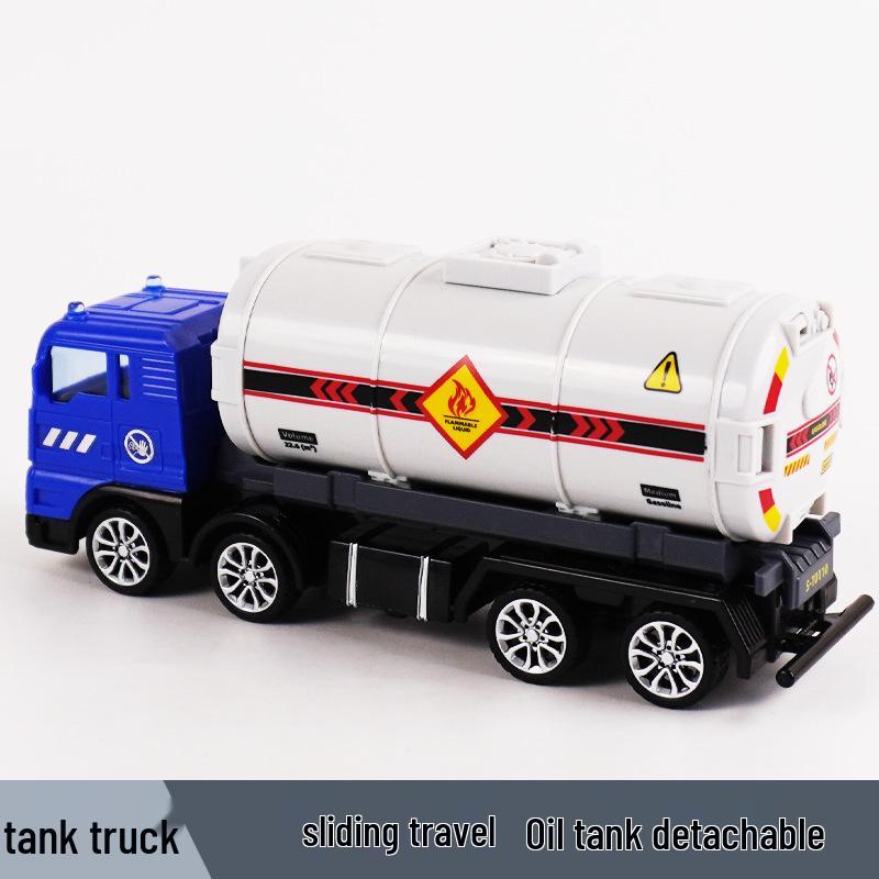 

Children s Construction Vehicle Toy Set: Tow, Tanker, Lift, Dump, and Flatbed Trucks