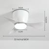 6-speed Household Inverter Ceiling Fan Lamp Adjustable Electric Ceiling Fan Light Mini 22 Inch LED Ceiling Fan With Light