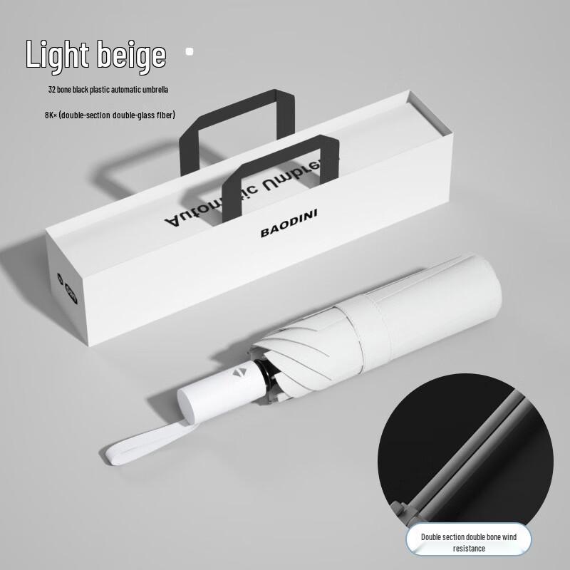 Baodini Fully Automatic 32-Rib Sun/Rain Umbrella