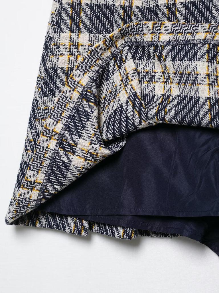 Women's Plaid Slim-Fit Top and Skirt Set - 2025 Spring/Summer Collection