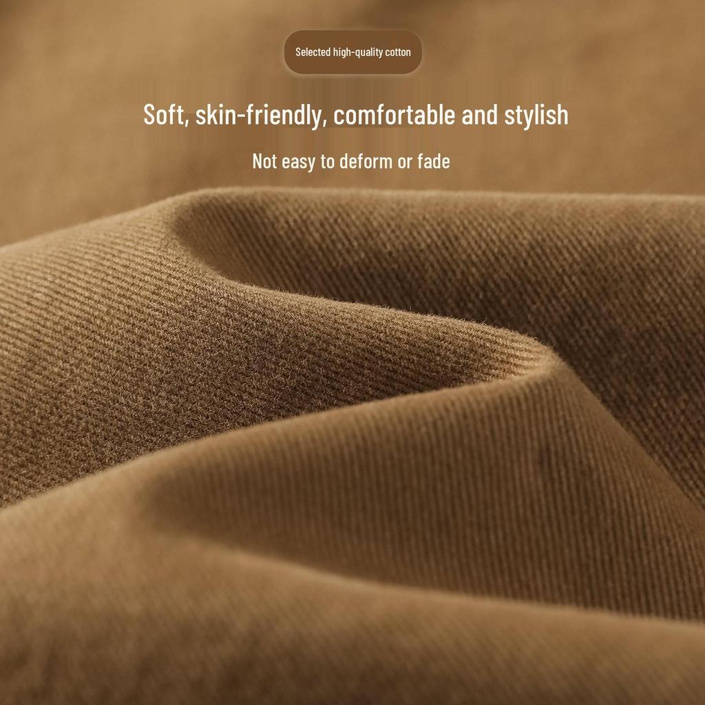 Jeans da Donna Khaki a Vita Alta Gamba Dritta - Stagione Primavera/Autunno 2026 Vestibilità Slim, Stile Americano, Pantaloni Lunghi Larghi Petite