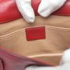 GUCCI 2WAY bag Broadway Pearl Bee Handbag leather Red Women 453778 Used