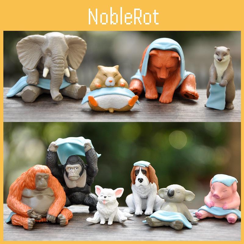 Animal Steam Sauna Figures Mini Figures Desktop Decor Collectible Desk Toys