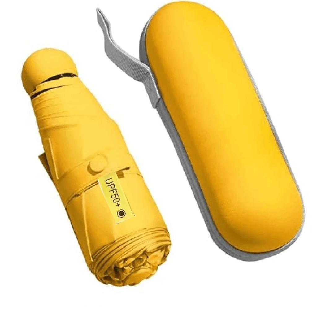 Ultralight And Compact Portable Capsule Umbrella Uv Protection Umbrella Mini Five-Fold Umbrella