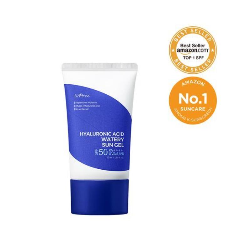 Isntree Hyaluronic Acid Watery Sun Gel 50ml | SPF50+ Hydrating Korean Sunscreen