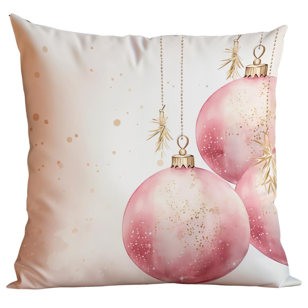 New Christmas Pillowcase Pink and Gold Fantasy Christmas Holiday Home Sofa Decoration Pillow Cushion