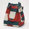 Women's Multicolored Handbag with Buckle Closure Adjustable Shoulder Strap Spacious Tote Bags for Women Work Travel Clutch Purse