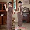 Old Shanghai retro national style sleeveless cheongsam female slim temperament long daily wear dress young girl