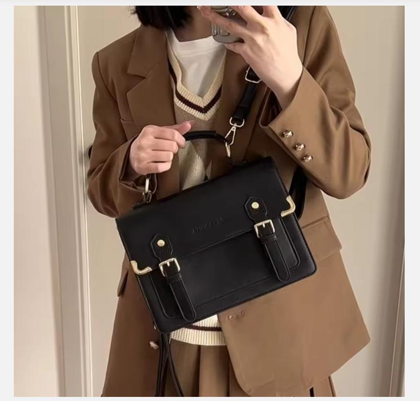 College Style JK Lolita Uniform Bags Female 2025 Summer New One-shoulder Handbag Japanese Retro Student Backpack