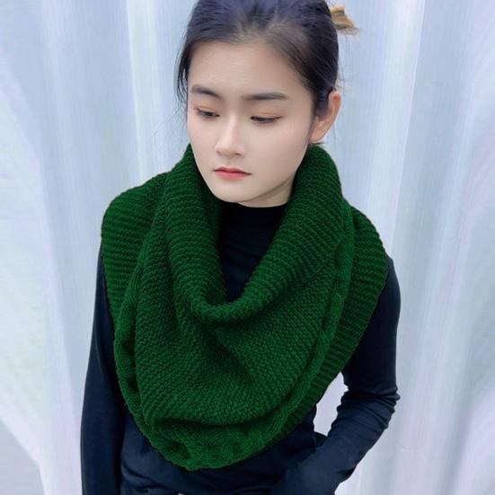 Zimní vlna pletení šátek Ženy Muži Jednobarevné Šála Šátek Twist Struktura Všestranná teplá čepice Šála na dvojí použití