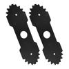 2pcs Manganese Steel Mower Blade 6 Replacement For Ryo-bi Edger RY 13050 Homelite Trimmers UT-50500